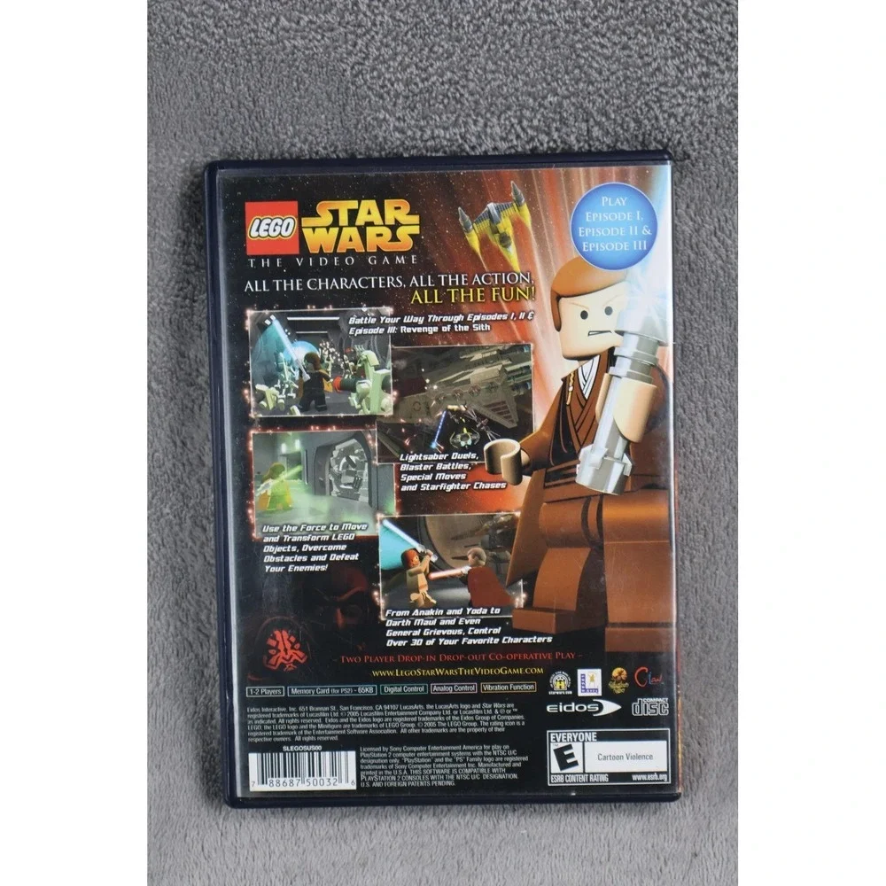 LEGO Star Wars: The Video Game PS2 Video Game Eidos E-Everyone NTSC-U/C